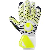 uhlsport | Absolutegrip HN Pro Jr. 2025 | Goalkeeper Gloves | White/Black/Fluo Yellow