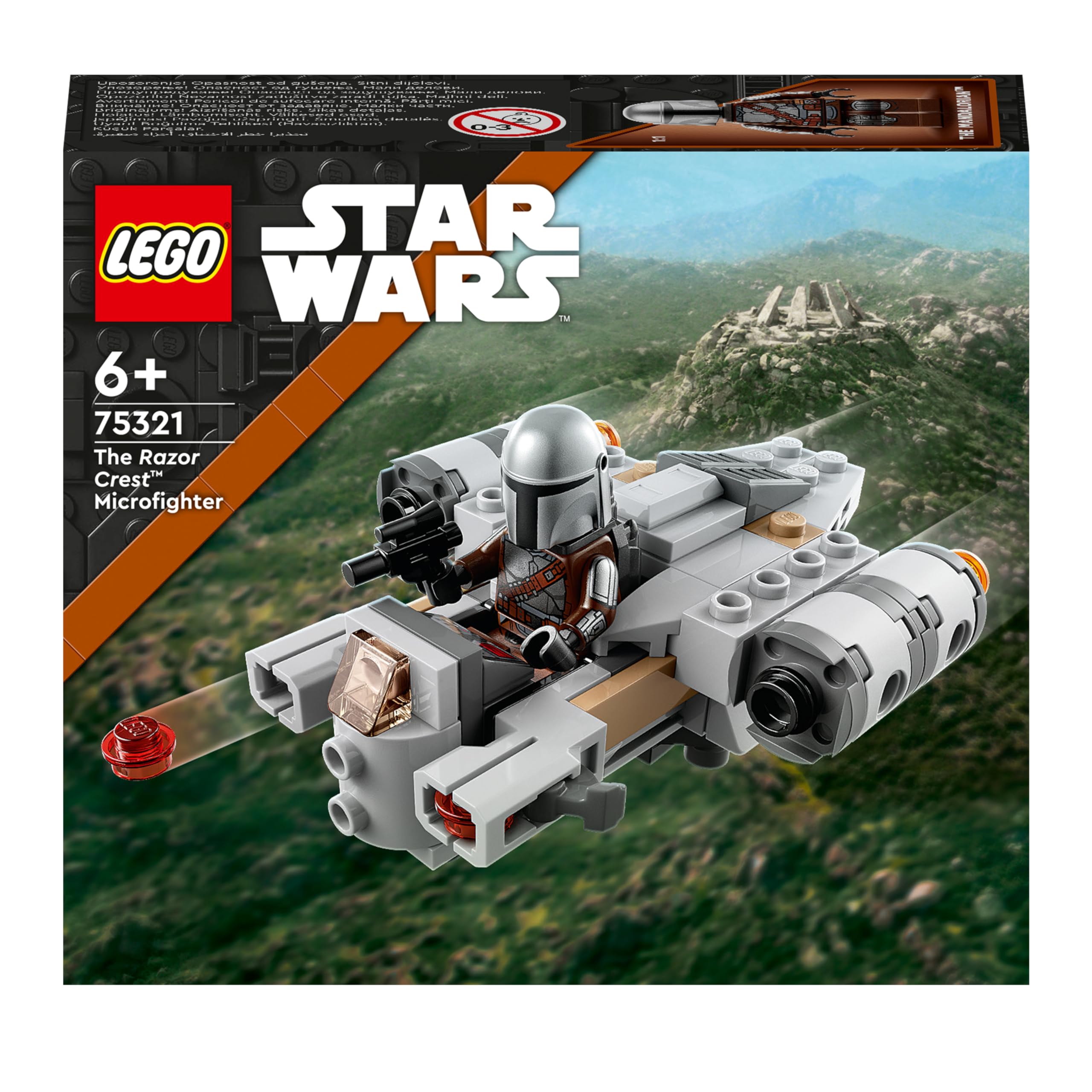 LEGO 75321 Star Wars The Razor Crest Microfighter Building Toy, Mandalorian Gunship & Minifigure, Gift Idea for Boys and Girls age 6 Plus Years Old