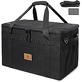 Lemubeane Tactical Camping Storage Bag Utility Tote Bag Camping Kitchen Organizer with Axe Holder & Shoulder Strap