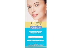 Surgiwax Facial Hair Removal Cream for Women – Depilatory Cream for Face, Neck, & Sensitive Skin, Professional Hair Remover, 1 oz