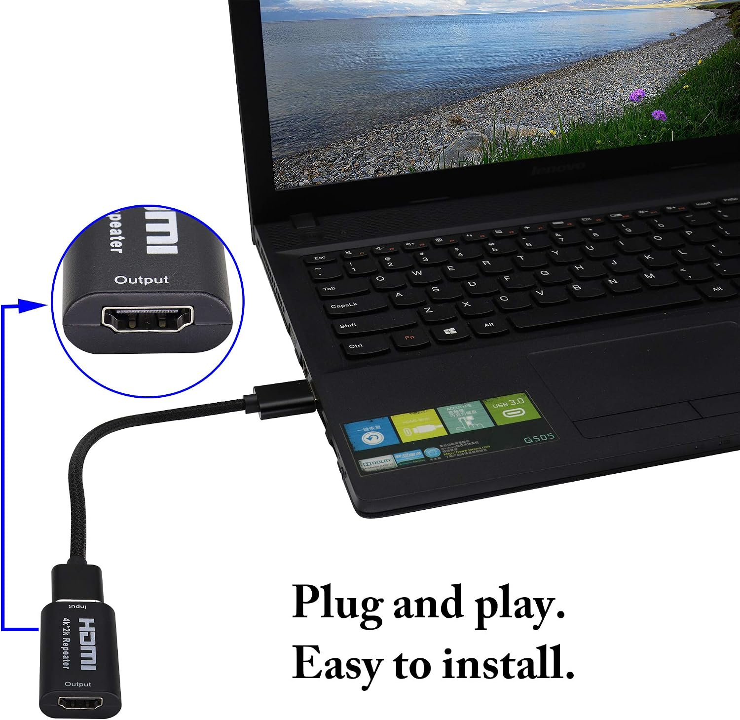 zdyCGTime 1080P 4K HDMI master amplification audio and video 4 * 2K converter for HD TV set-top box, DVD and other projection equipment - Image 5