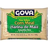 Goya Yellow Cornmeal, Fine Ground Corn Flour for Cornbread, Cornbread, 24oz | Cornmeal, Harina De Maiz, Fine Ground Corn Flour for Cornbread, Cornmeal Porridge, And More, Family Favorite