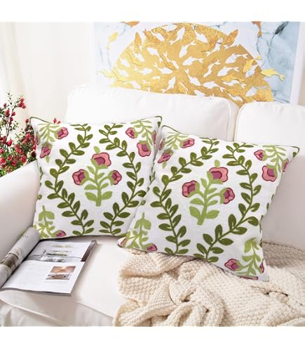 Housse De Coussin Lombaire Imprimé Floral - 40x60 Cm, Polyester Doux, Zip Caché - Décoration Canapé, Lit, Voiture