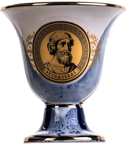 Pythagoras Coppa Del Malocchio - Tazza Di Pitagora In Ceramica - Nave Trireme, Set Da 2