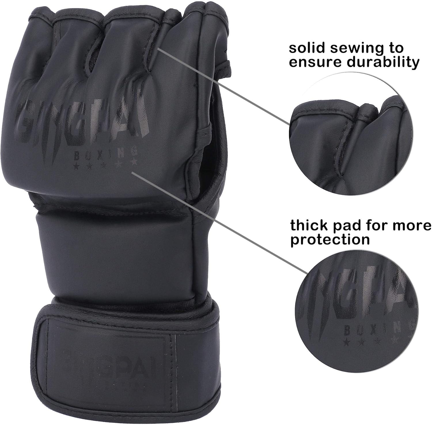 GINGPAI Half Training Boxing Mitts Gloves for Men Women, Training Gloves, Sparring Gloves for Punching Bag, Kickboxing, Muay Thai, MMA, UFC : Sports & Outdoors
