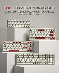 Womier Keycaps, Custom PBT Doubleshot Keycaps 60 65