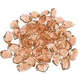 Onlyfire 1/2-Inch Polygon Fire Glass, 10 Pound Pack Glass Rock for Fireplace Fire Pit & Lanscaping, High Luster Elegant Gold