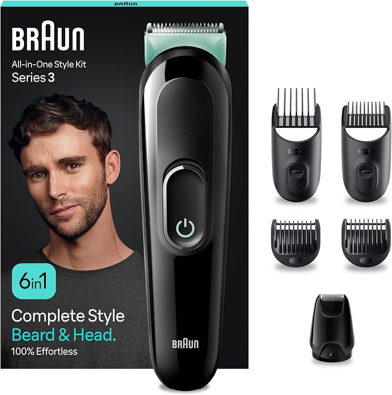 Braun All-in-One Style Kit Series 3 MGK3421 6-in-1 Grooming Kit EU Plug