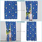 Franco Baby Shark Kids Room Curtains 82 x 63 in Blue Microfiber 2 Panels view 5