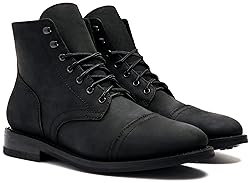 Men's Captain Lace-Up Boot, Black Matte, 9.5 Wide