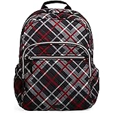 Vera Bradley Women's Performance Twill Campus Backpack, Paris Plaid, One Size