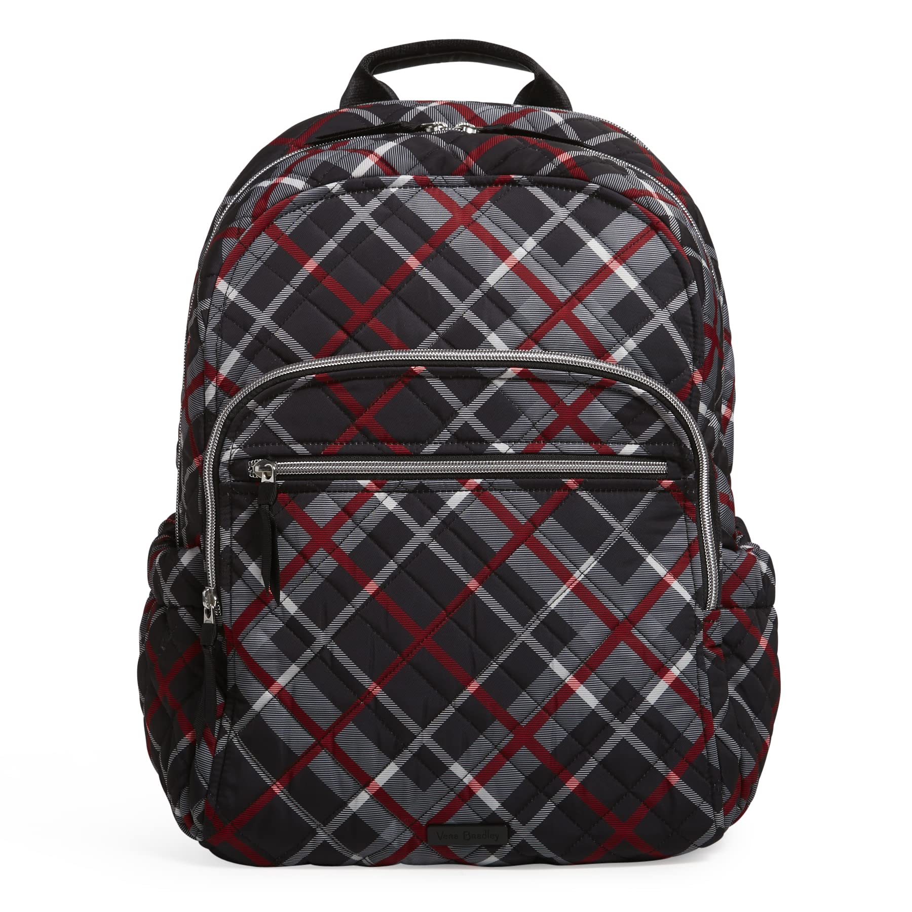 Vera Bradley Women's Performance Twill Campus Backpack, Paris Plaid, One Size Image