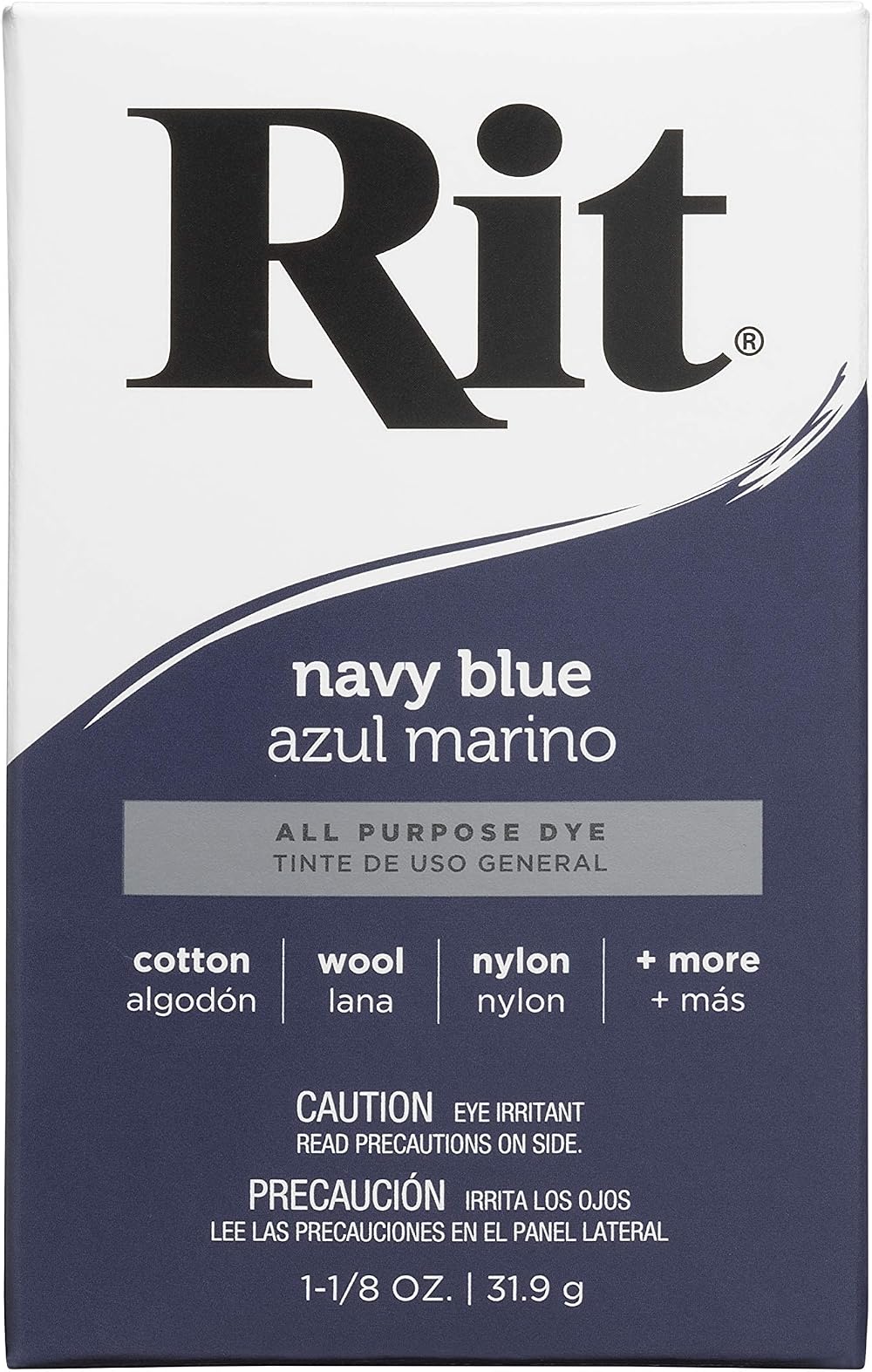 Rit Dye Powder Navy Blue Textile Color 1 Count Rit Dye