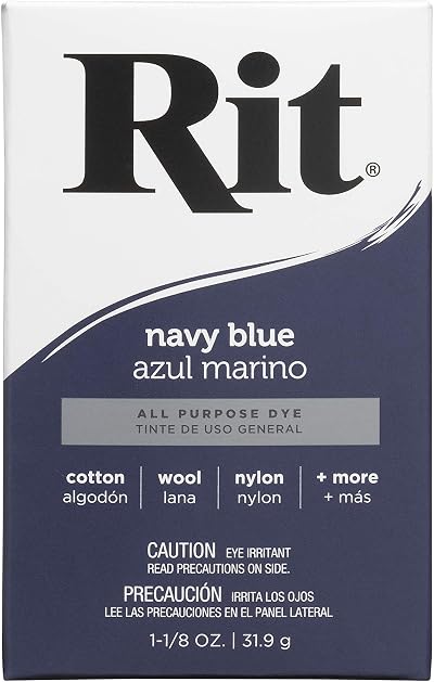 Rit Dye Powder Navy Blue Textile Color 1 Count Rit Dye