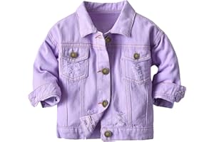 Joe Wenko Classic Kids Toddler Baby Boys & Girls Casual Outwear Denim Jacket