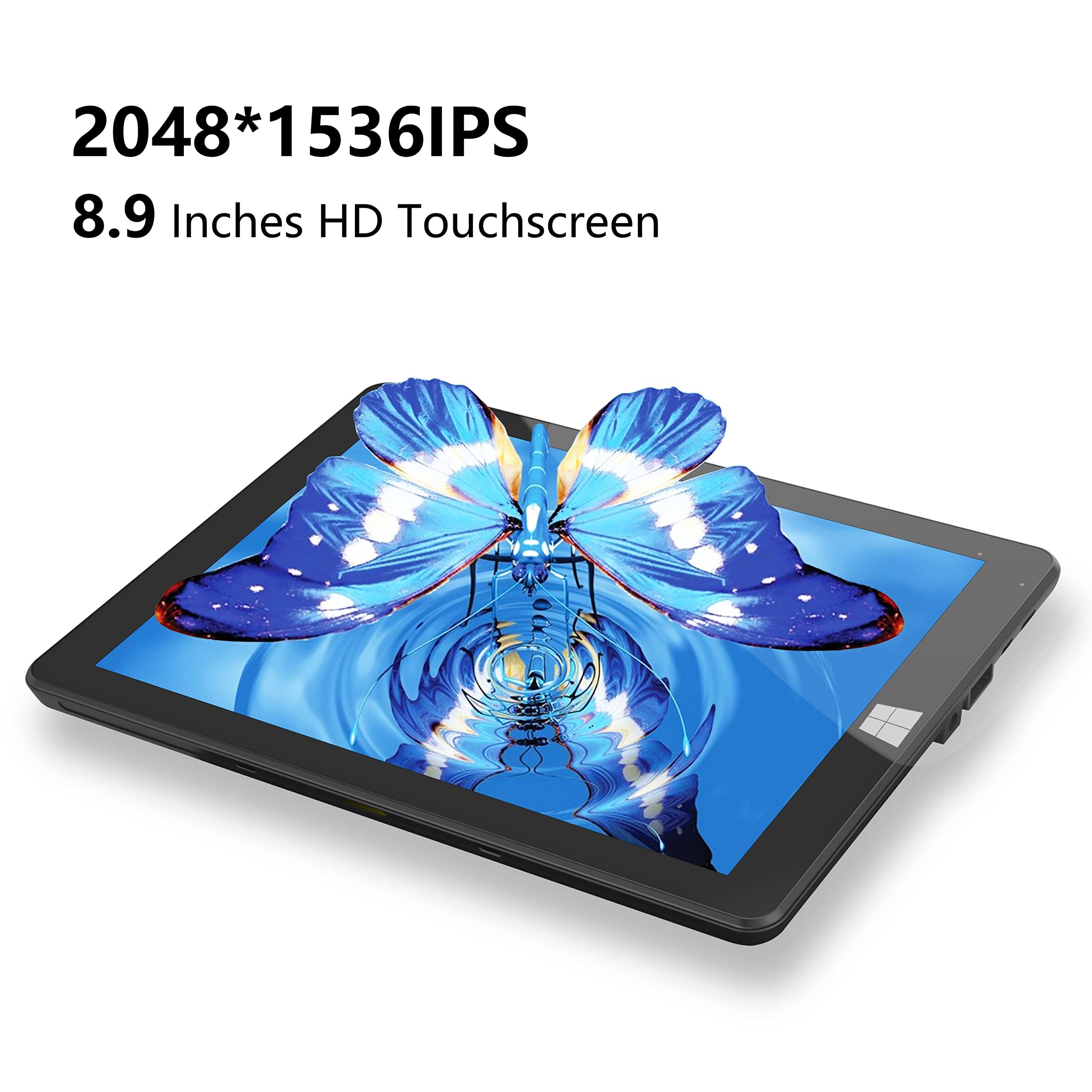 Tibuta W100 Windows 11 Tablet,8.9 inch Windows Tablet,Touchscreen(2048 * 1536 IPS),2-in-1Tablet, 4GB RAM,64GB ROM,Tablet with Keyboard