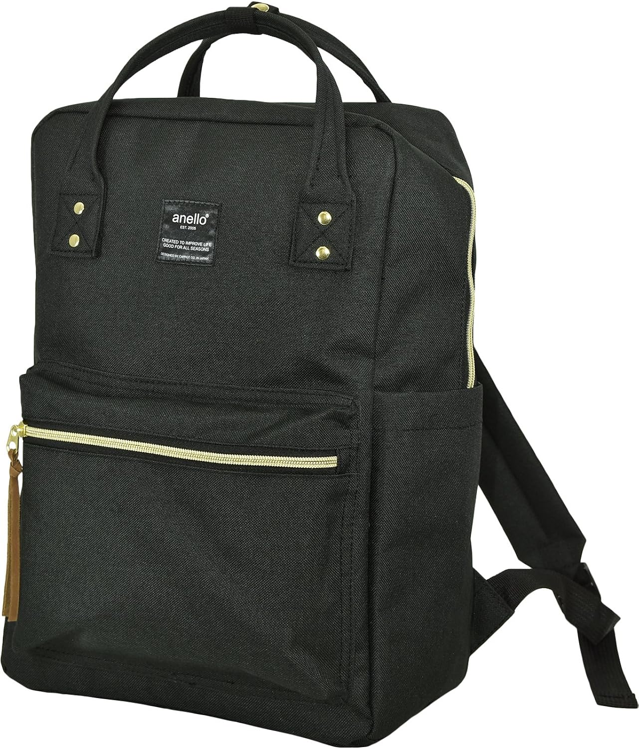 Amazon [アネロ]anello 大容量 2way ポリキャンバス スクエア リュック デイパック 【オリジナル エコバッグ付