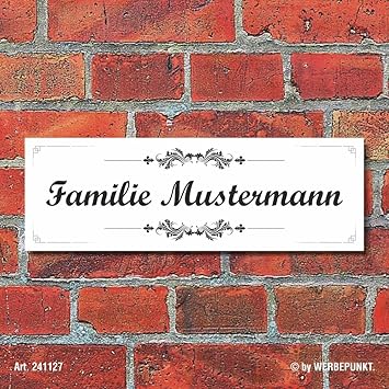 Schild Vintage Nostalgie Dekoschild Namensschild Turschild Haustur