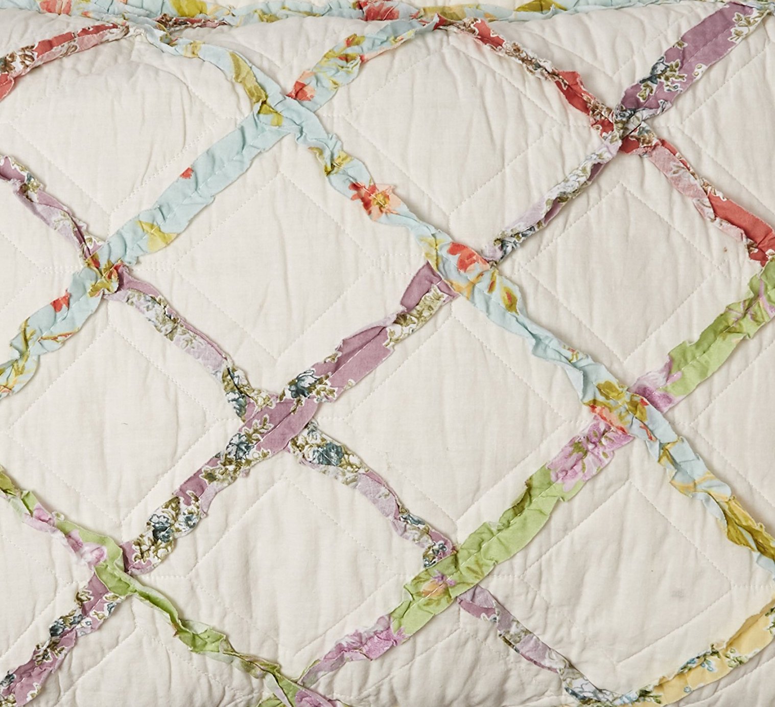 Laura Ashley Ruffled Garden Cotton Quilt, King eBay
