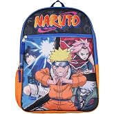 Bioworld Naruto Shippuden Group Fight Pose Sasuke Sakura Uzumaki School Travel Backpack
