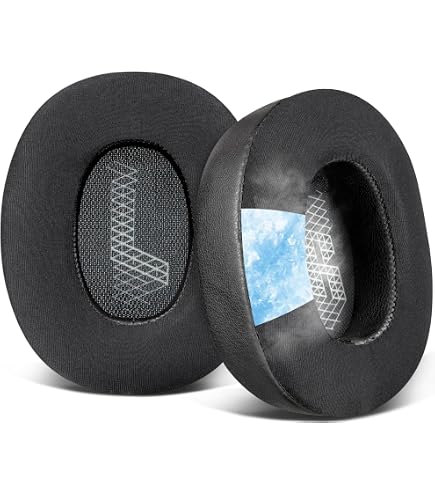 Almohadillas De Repuesto Compatibles Con Auriculares JBL E65 / Duet NC/Live 650BTNC Live 660 BTNC. Hecho De Espuma Viscoelástica De Gel Con Sensación De Hielo, Accesorios De Repuesto Para Auriculares