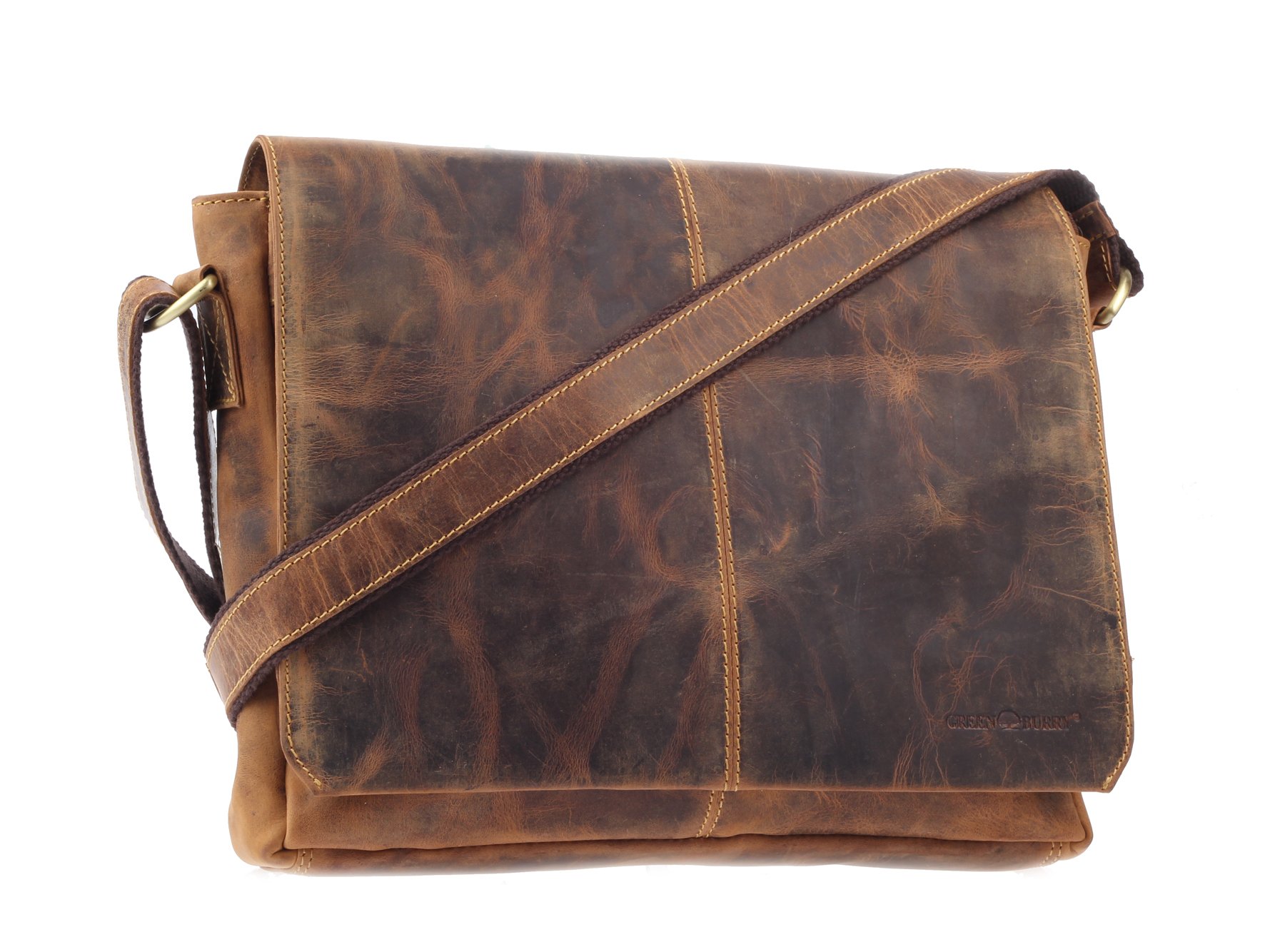 Greenburry Vintage Messenger shoulder bag leather 33 cm