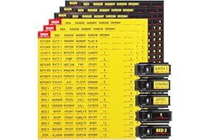 Betinyar 6pcs Circuit Breaker Labels, Electric Panel Box, Breaker Panel Labels Stickers