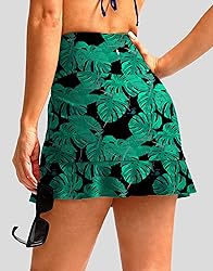 Soothfeel Women's Swim Skirt with Pocket High
