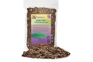 GARDENERA Money Tree Potting Soil, Soil Mix for Planting or Repotting Guiana Chestnut, Soil Blended to Properly Grow Money Tree Plants - (1 Quart Bag)