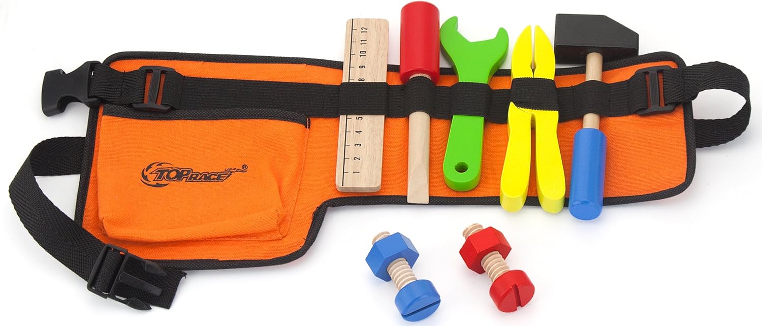 wooden tool belt toy