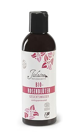 Jislaine Gesichtswasser: 200ml Bio-Rosenblütenwasser* wirkt: entspannend, feuchtigkeitsspendend und klärend | Vegan & ohne Al