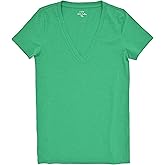 J.Crew Mercantile Women's Short Sleeve Vintage-Cotton V-Neck Tee