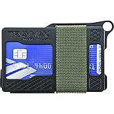 Trayvax Armored Summit Wallet, RFID Front Pocket Metal Credit Card Holder with Money Clip, Slim Minimalist Wallet for Men and Women