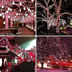 82FT 200 LED Red White Christmas Lights
