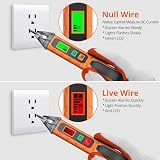 Proster Non Contact Voltage Tester Pen 48-1000V / 12-1000V AC with NCV Probe view 2