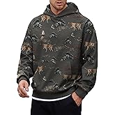 Herberton Men's Camo Hoodie Forest Print Midweight Soft Casual Hooded Pullover with Pocket (S-XXL)
