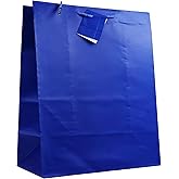 allgala Gift Bags, 12 Pack 13x10x5.5 Inch Large Dark Blue Gift Bags with Handles for Birthday, Wedding, Party Supplies, Baby Shower, Holidays, Chirstmas