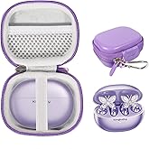 CaseSack Case for King Lucky Jewelry-Inspired Clip-On Earbuds with Butterfly Earrings, Clip-on Earbuds Jewelry Wireless Bluetooth 5.4 Comfortable Open Ear Headphones (Light Purple)