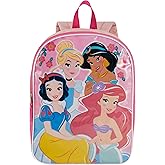 Disney Princess Backpack for Kids 15” | Cute Princess Bookbag for Girls | Padded Straps & Large Zip Compartment | Princess Back to School Supplies