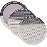 Reusable Aeropress Filter Set - 3 Piece, Stainless Steel Metal - Mesh, Fine, Ultra-Fine Metal Filter For Aeropress Coffee and