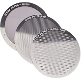 Slimm Filter Stainless Steel Filter for AeroPress, 3 Reusable Metal Discs | Mesh, fine and ultra-fine discs. Tune body and clarity per brew. No paper waste. Reusable for years.