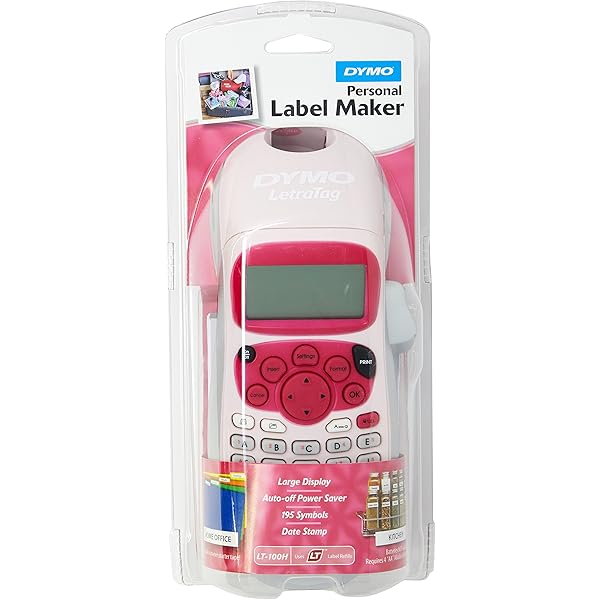 dymo letratag pink
