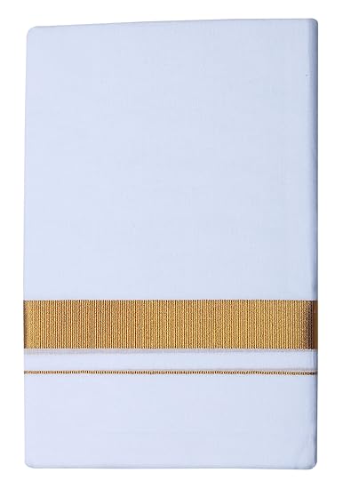 Men's Pure Cotton Dhoti's (149_White_3.60M)