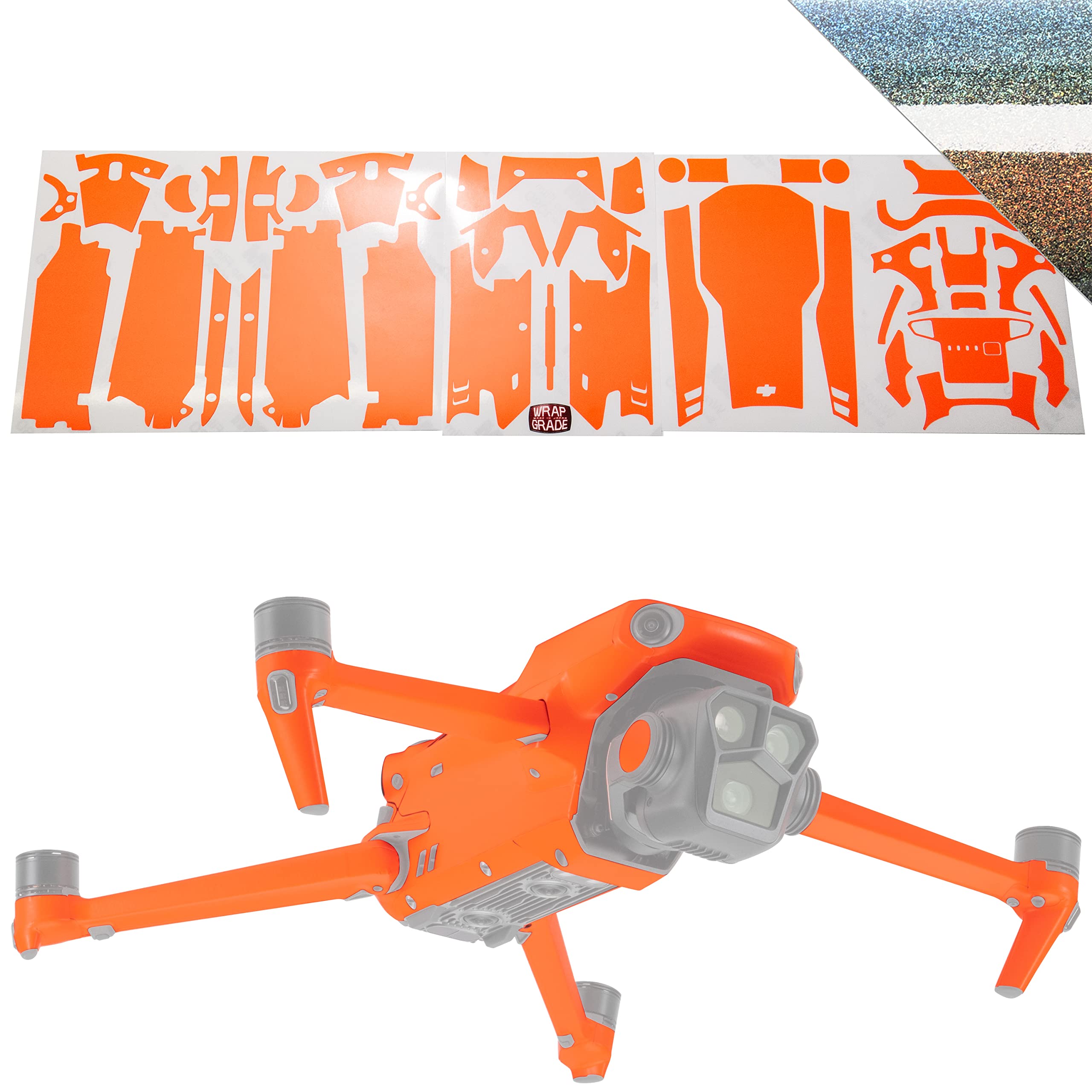 Skin Stickers Compatible with DJI Mavic 3 Pro Full Wrap (COLORATION-X)