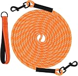 Taglory Training Lead for Dogs 10 m Reflective Nylon Orange view 1