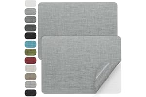 WILDREEDS 2 Pcs 8 x11 Inch Linen Repair Patches, Self-Adhesive Fabric Patch for Sofas, Couch, Furniture,Tote Bags, Car Seats 