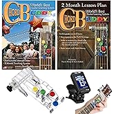 ChordBuddy Guitar Learning System, Teaching Aid with Lesson Plan, Songbook &amp; App Tuner, USA MADE Chord Buddy with True Tune Chromatic Tuner - Right Handed