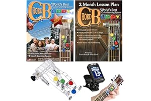 ChordBuddy Guitar Learning System, Teaching Aid with Lesson Plan, Songbook & App Tuner, USA MADE Chord Buddy with True Tune Chromatic Tuner - Right Handed