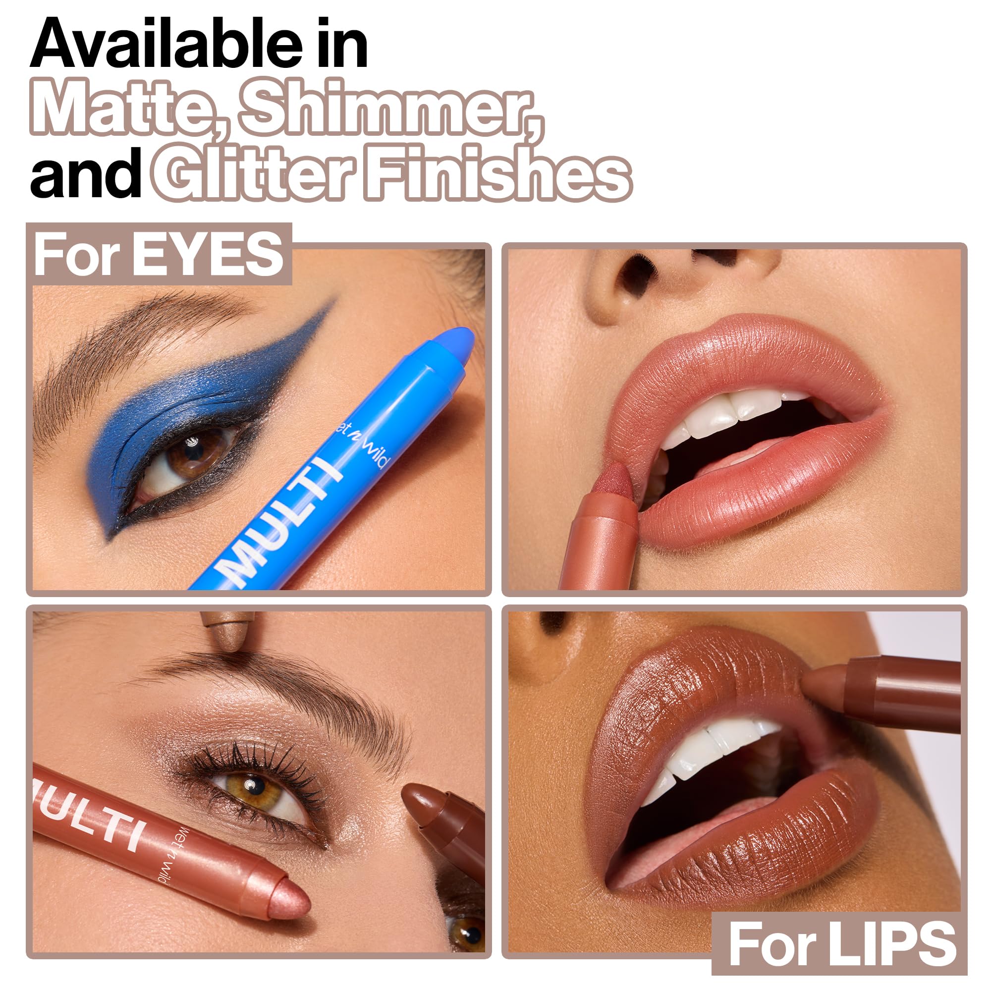 wet n wild Color Icon Cream Eyeliner Eyeshadow Multi-Stick, Moisturizing, Nourishing Velvety Cream-to-Powder Buildable & Blendable Formula, Cruelty-Free & Vegan - Brown Sugar