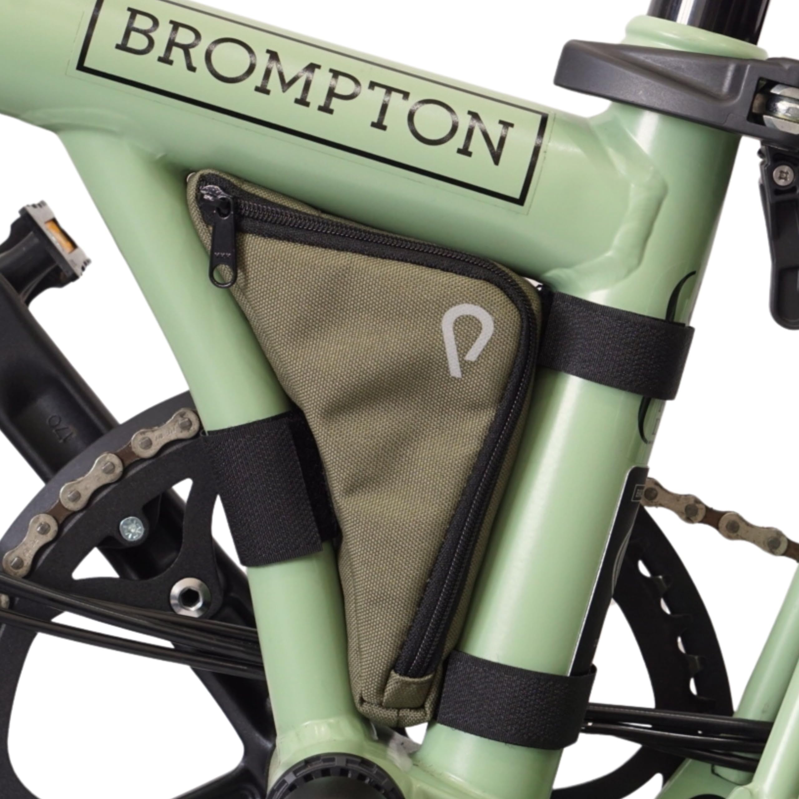 Photo 1 of Vincita Boomerang Bag - Frame Bag for Brompton Bike - Bicycle Accessories (Green)